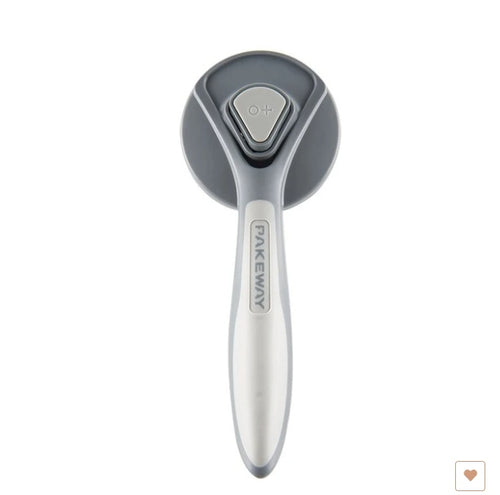 Brosse de toilettage autonettoyante avec bouton poussoir