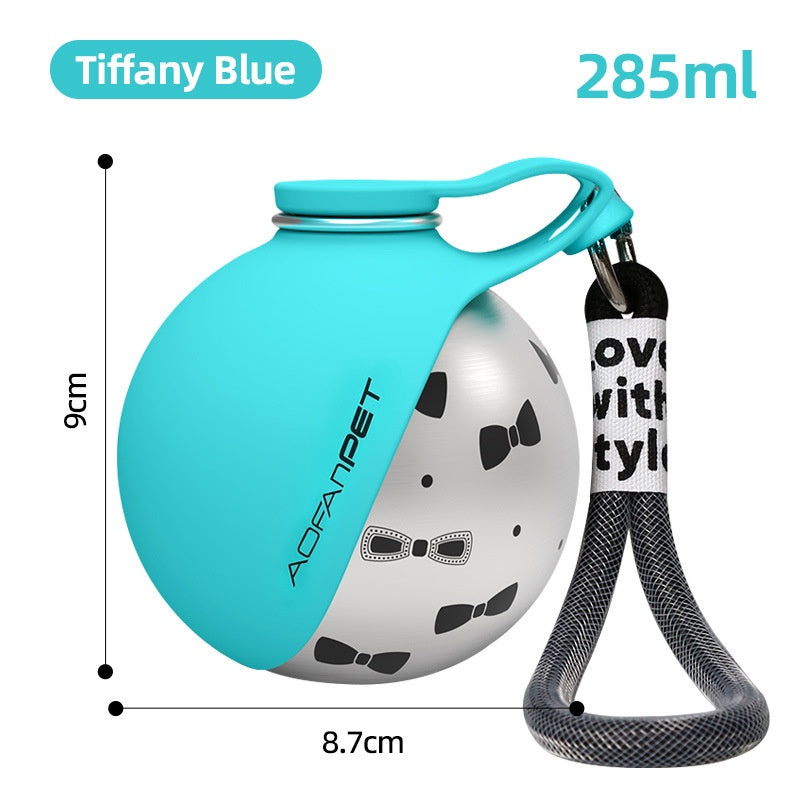 Bouteille d’eau portable pour chien et chat avec dragonne