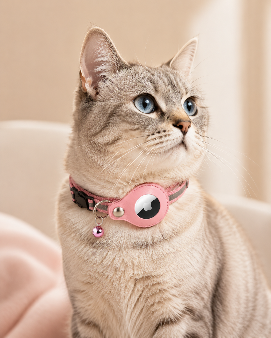Collier GPS Chat Sans Abonnement – Compatible Apple & Android | PawConnect