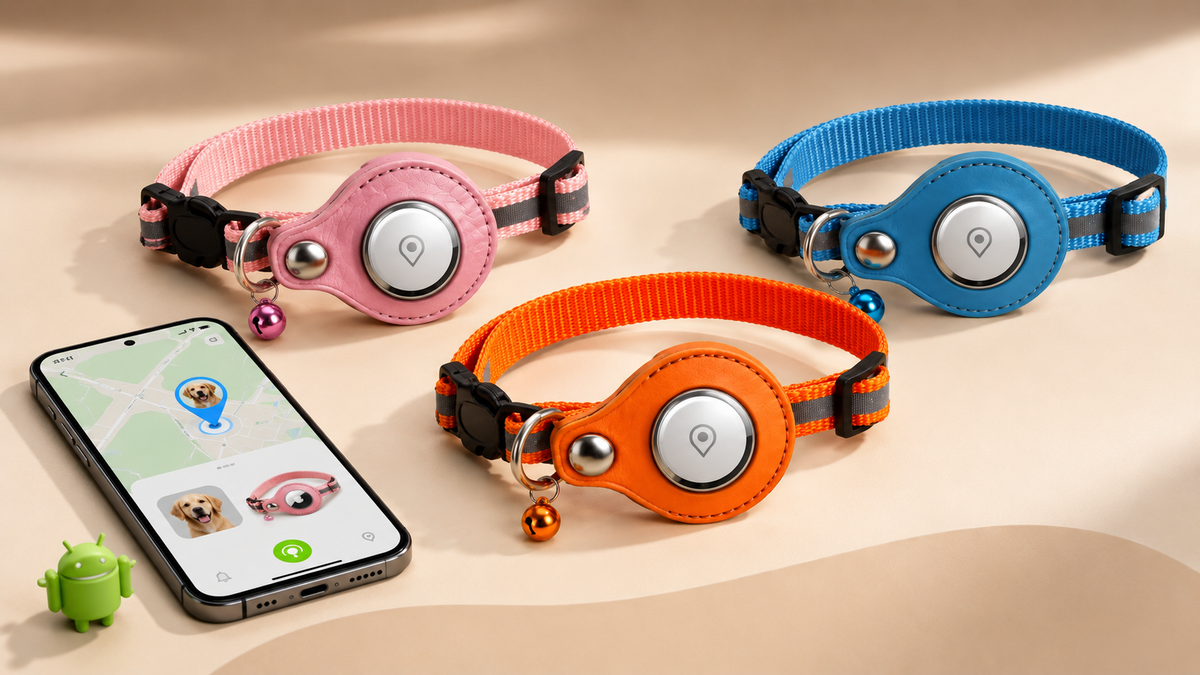Collier GPS Chat Sans Abonnement – Compatible Apple & Android | PawConnect
